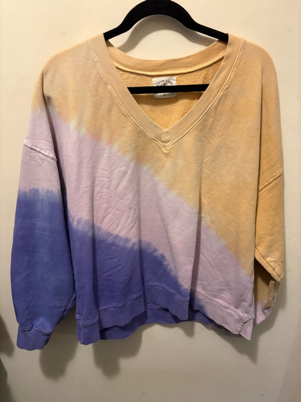 Electric &  Rose dyed Ava sweatshirt size medium oversized